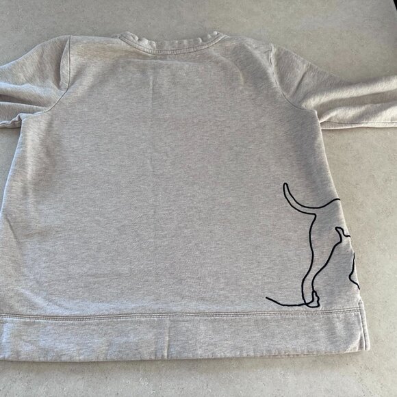 Talbots Size Large Sweatshirt with Emboidered dog on front and back - Picture 5 of 10